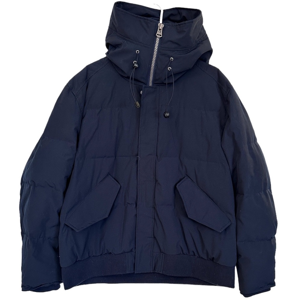 🦖COLO HAAN MEN’S HOODED PUFFER NAVY JACKET SIZE-XL